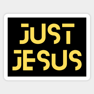 Just Jesus | Christian Typography Magnet